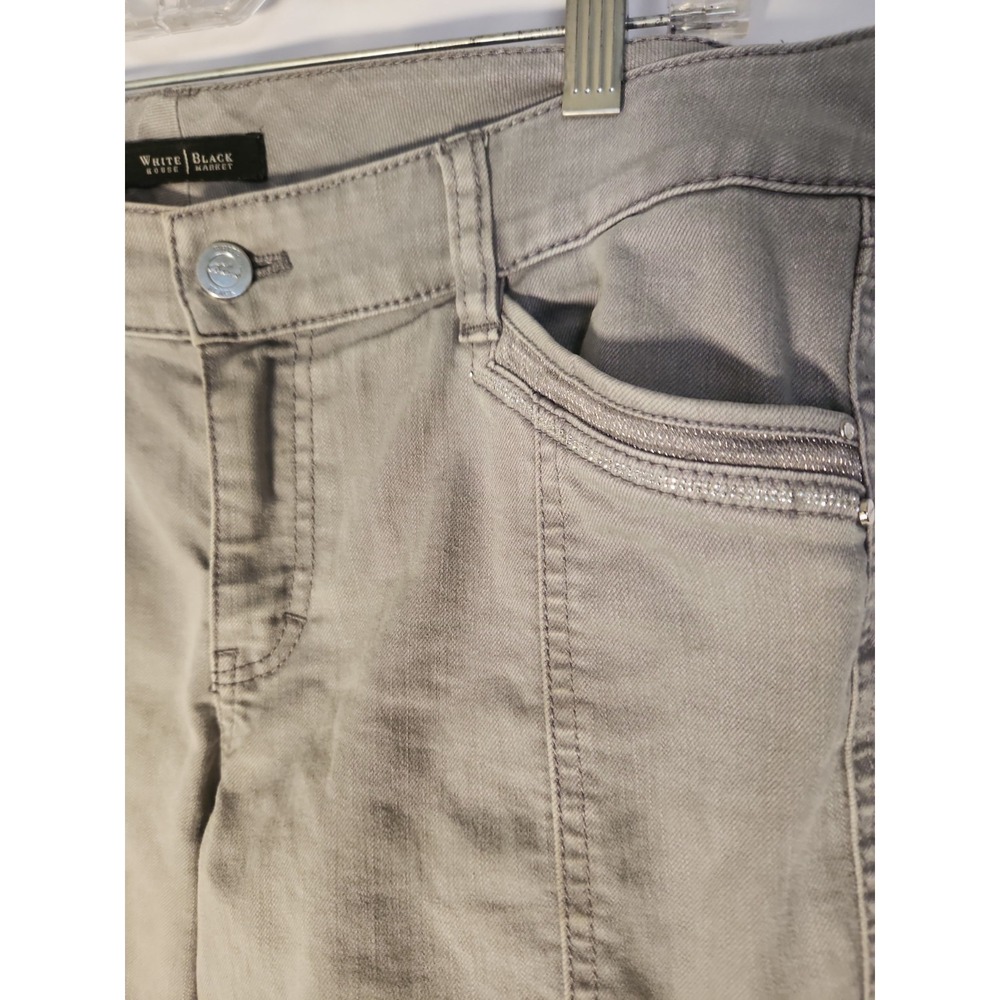 White House Black Market Womens Cargo Slim Leg Pants Size 8R - Picture 10 of 16